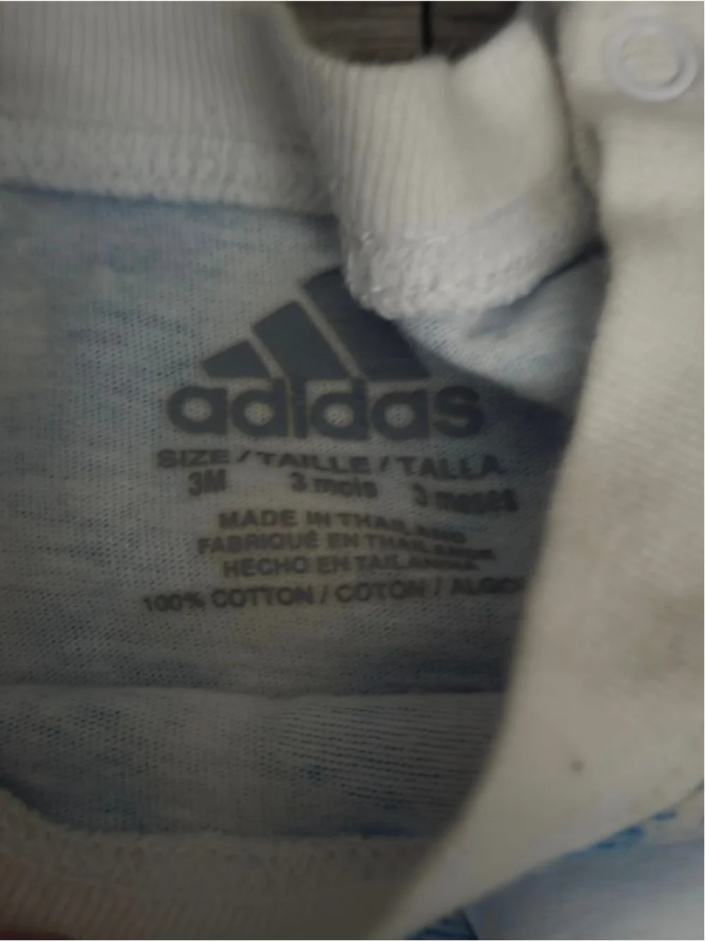 Baby‎ Adidas Bodysuit 3 Months Blue White Tie-Dye